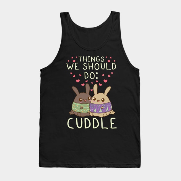 Kawaii Things We Should Do: Cuddle Anime Animals Tank Top by theperfectpresents
